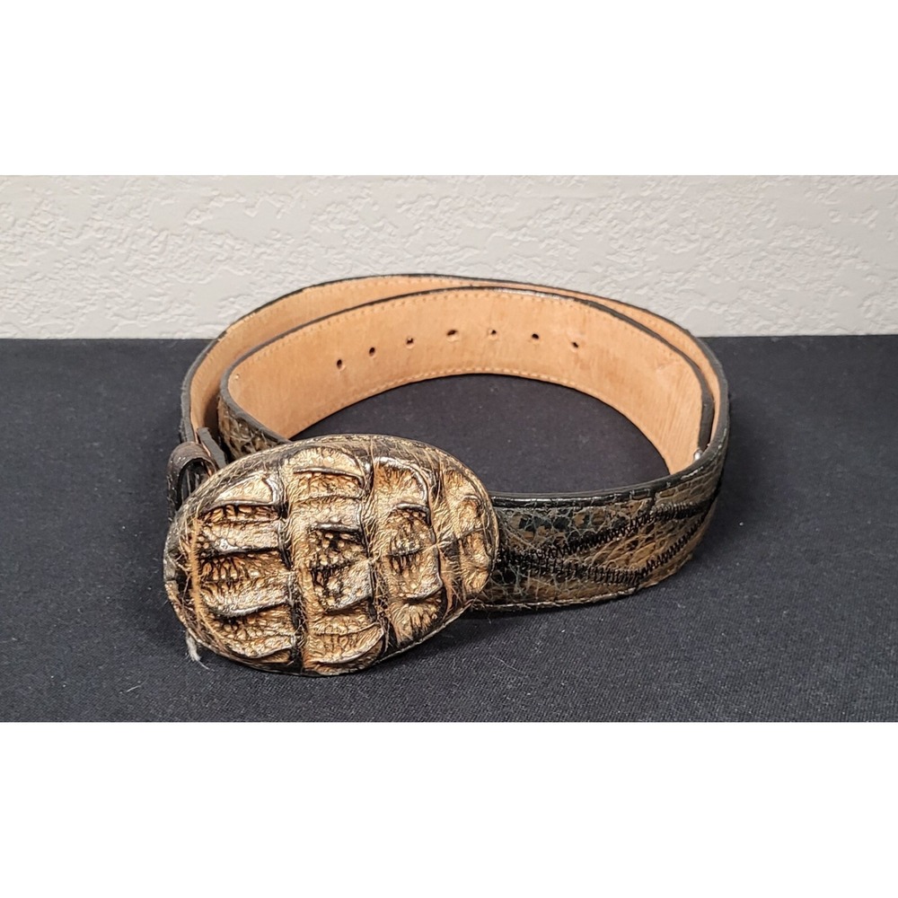 Men's Los Altos Boots Western Belts Crocodile Belt Size 34